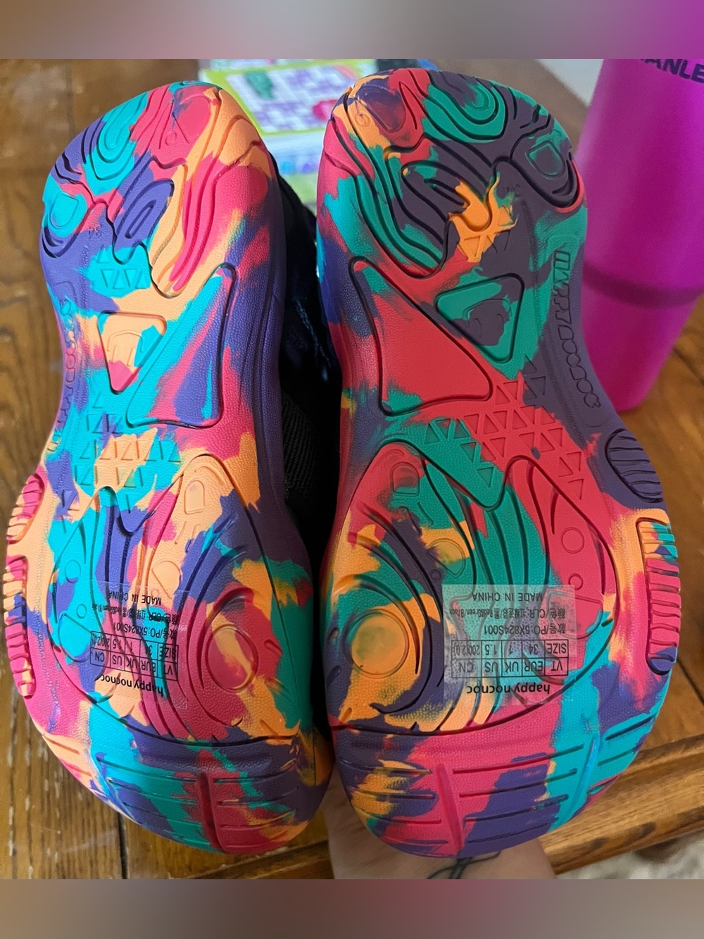 Kids Black Multicolor Closed-Toe Sandals - Picture 5 of 5